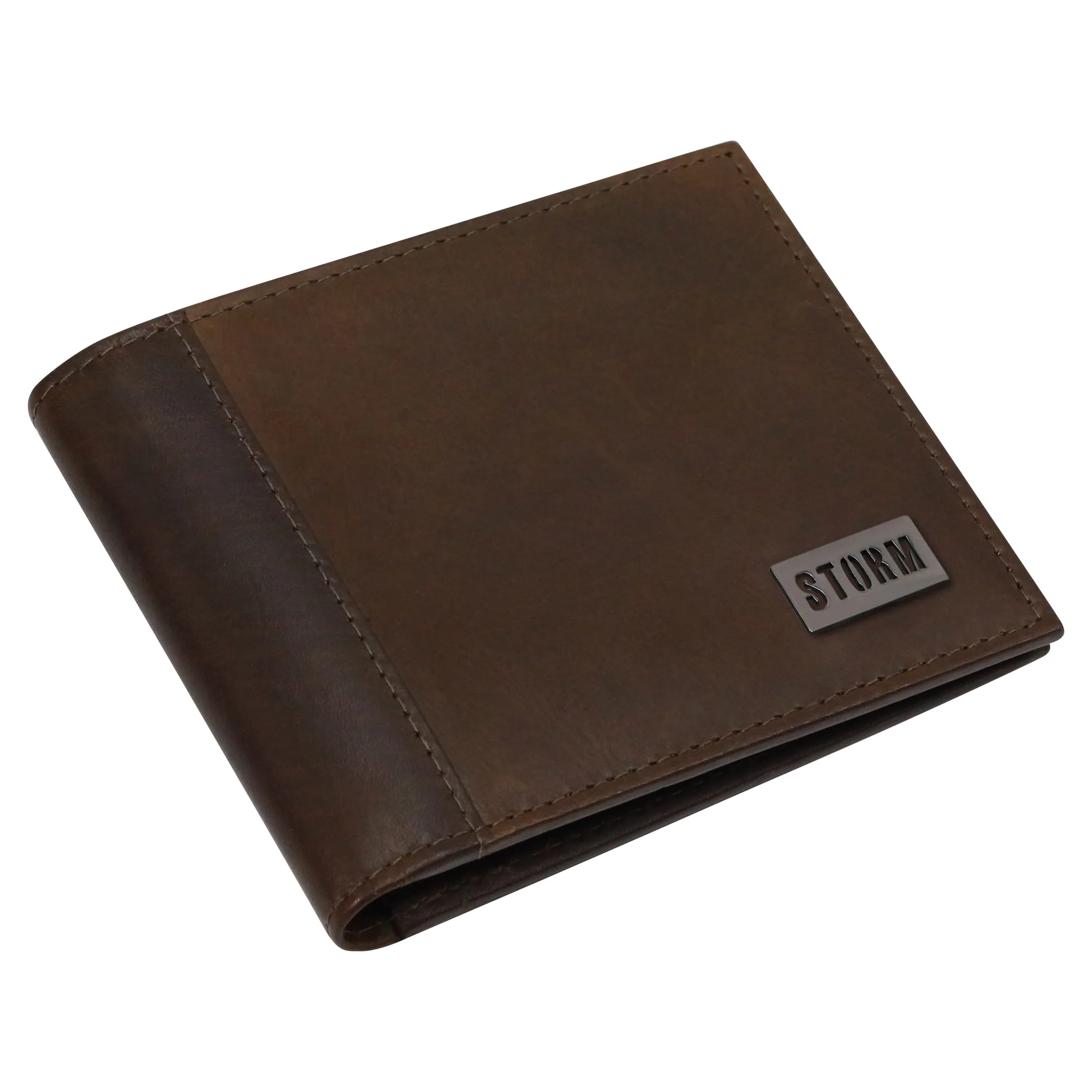 ODIN OIL LEATHER WALLET BROWN