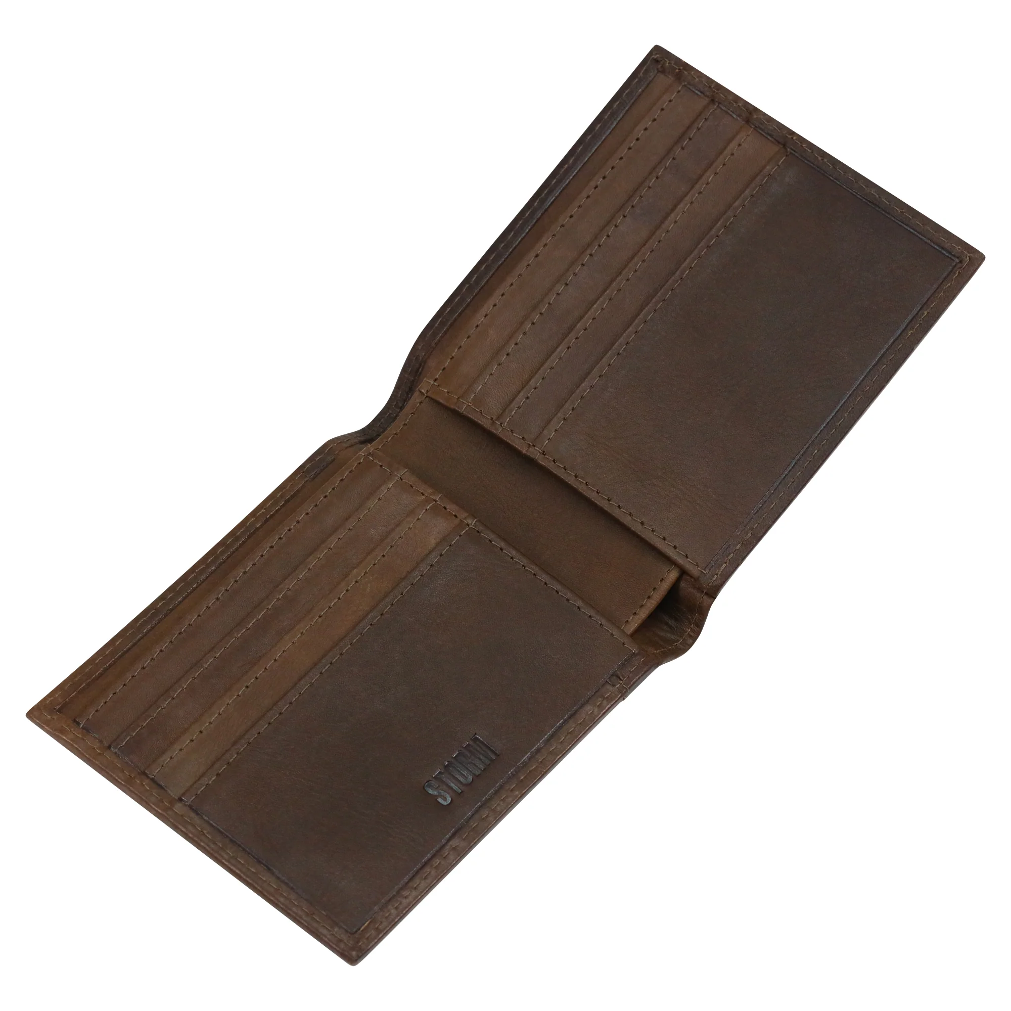 ODIN OIL LEATHER WALLET BROWN - Image 2