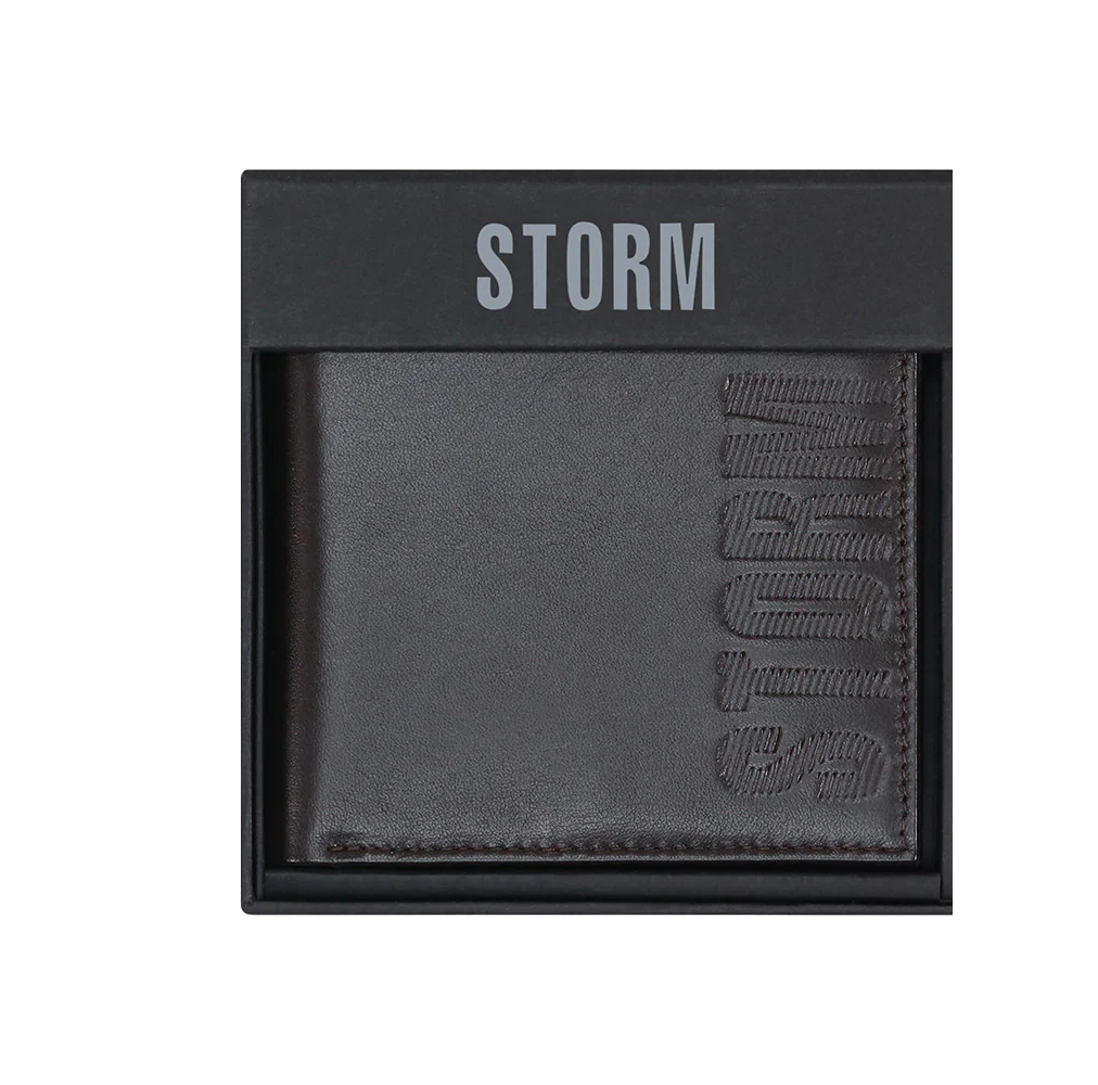 PLUTUS EMBOSSED WALLET BROWN - Image 4