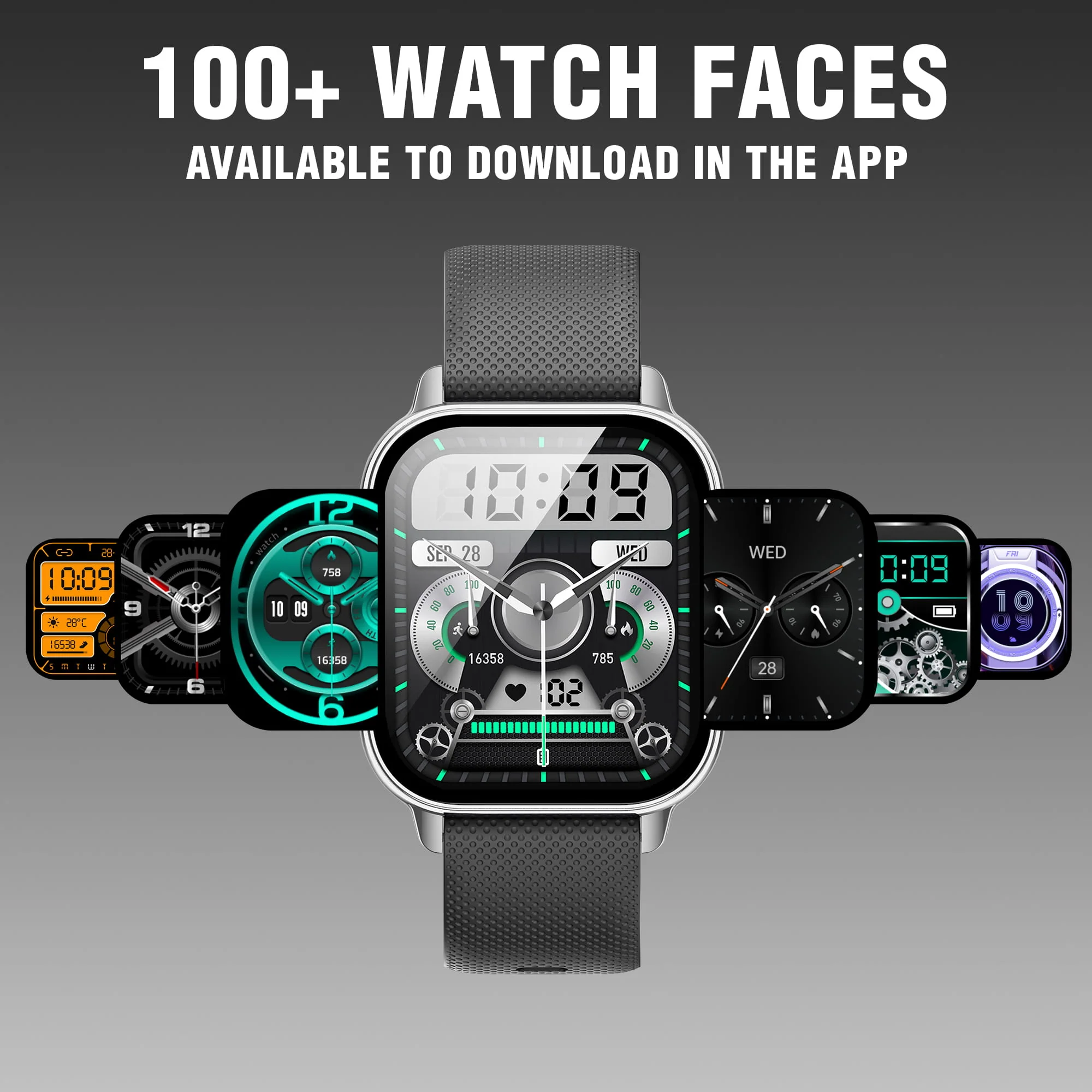 S-VION SMART WATCH SILVER BLACK - Image 4