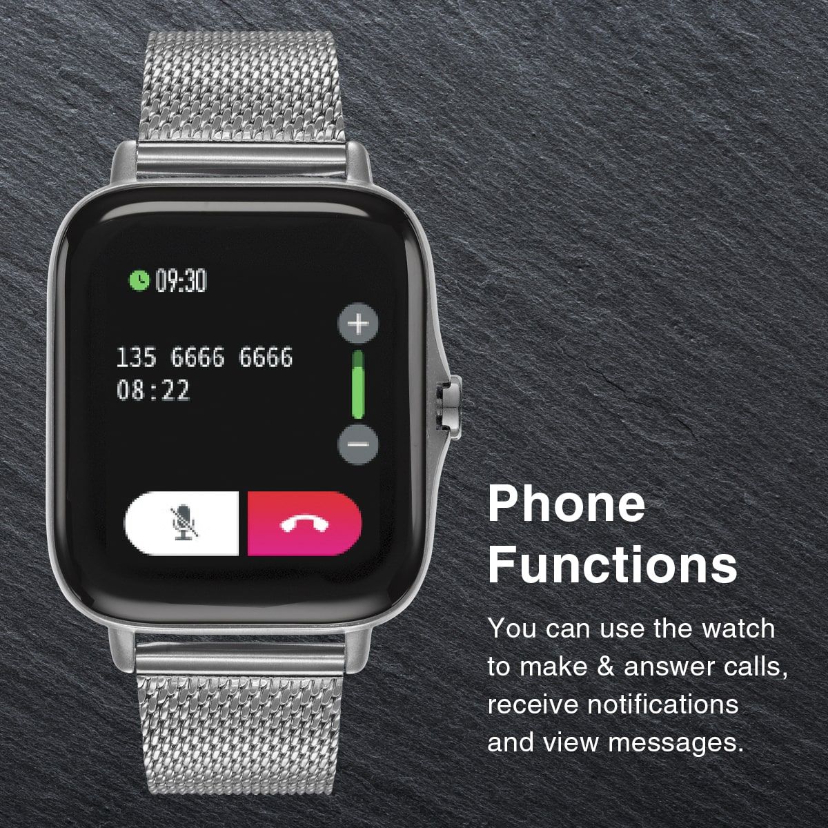 SM2 SMART WATCH SILICON BLACK - Image 5